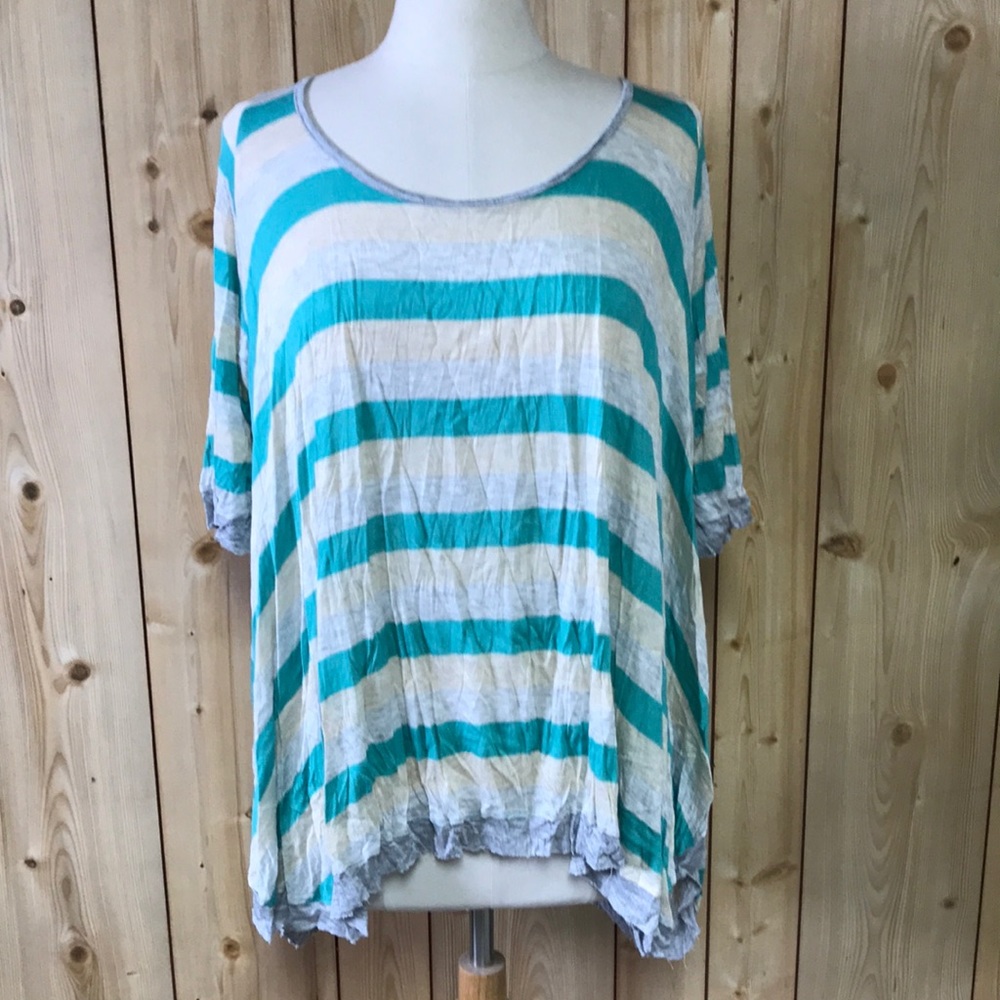 LAST CALL Surrealist brand hi lo tunic top t-shirt NEW XL layering boho NFR